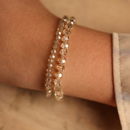 CHAMPAGNE CRYSTAL - ACCENT BRACELET - Inspiration Co.