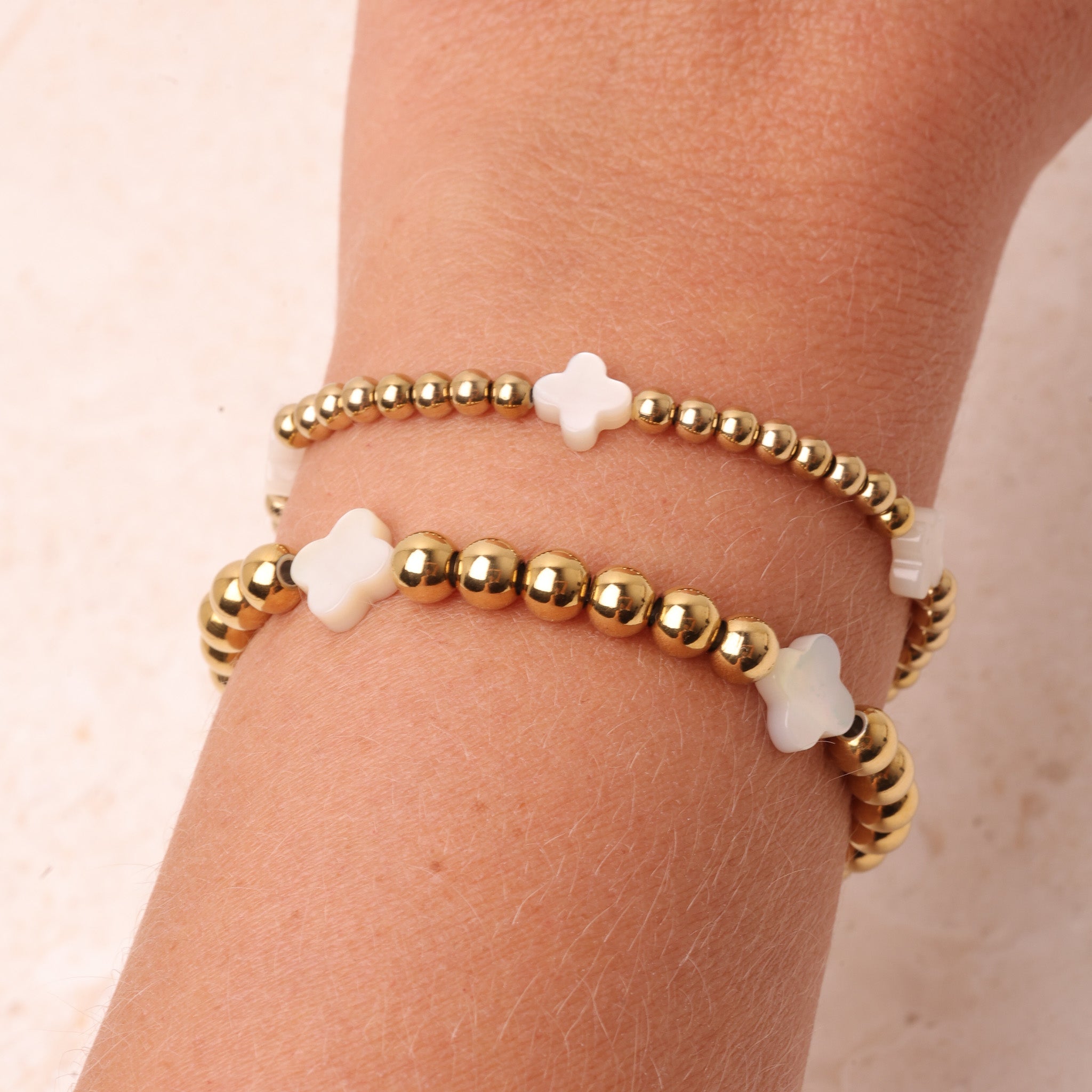 CLOVER BRACELET - MOTHER OF PEARL - Inspiration Co.