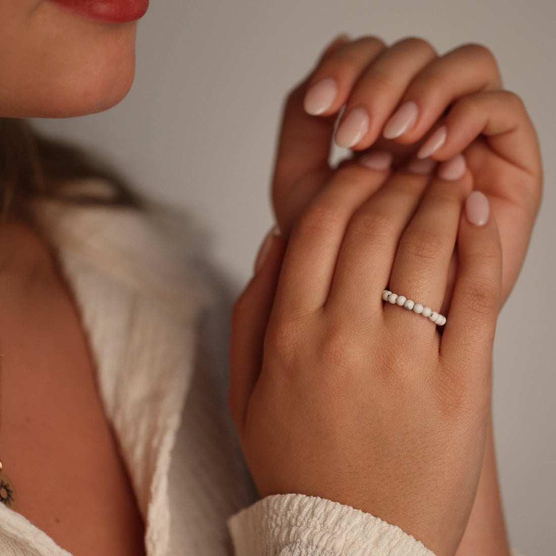 EARTHSTONE STRETCH RING - MARBLE - Inspiration Co.