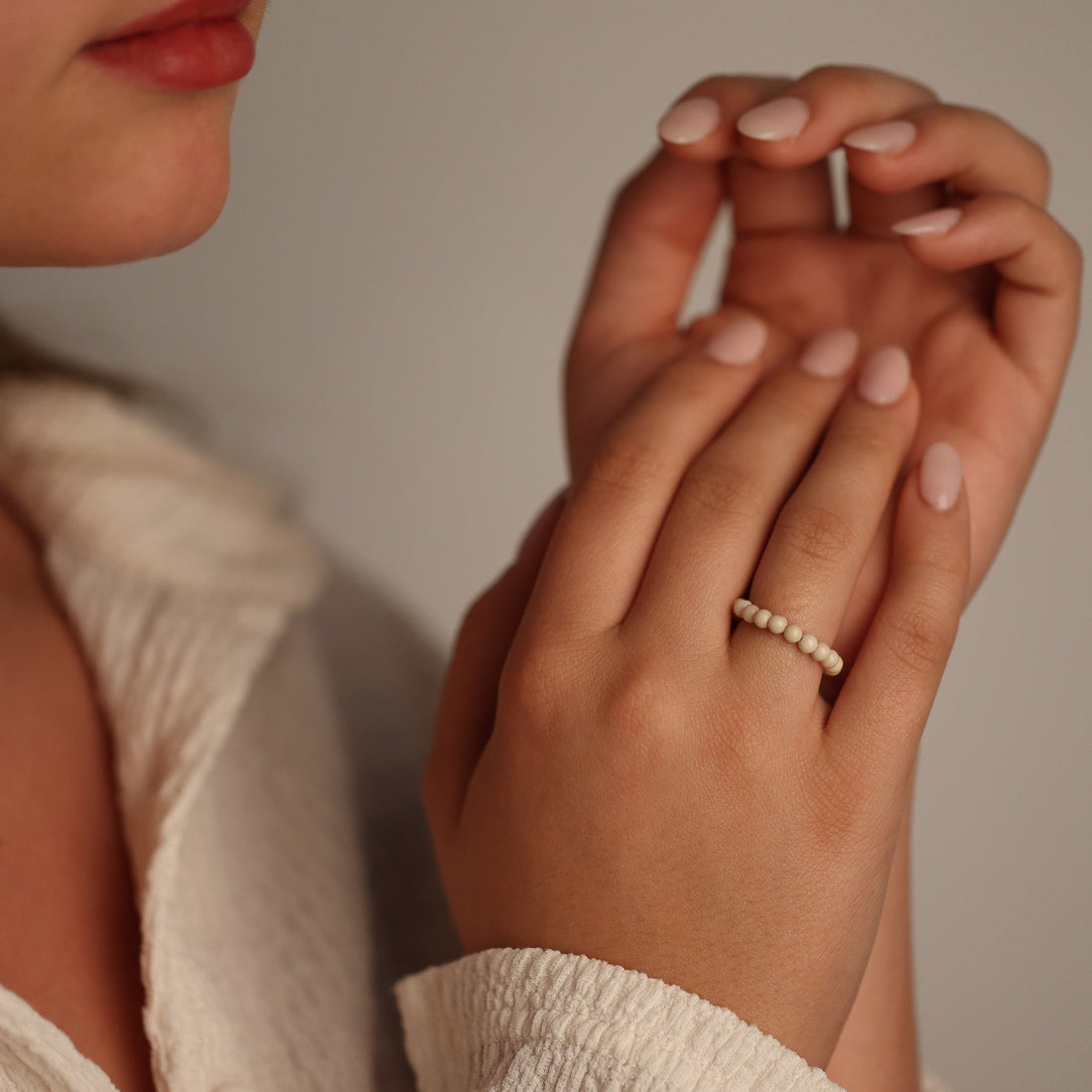 EARTHSTONE STRETCH RING - MATTE JASPER - Inspiration Co.