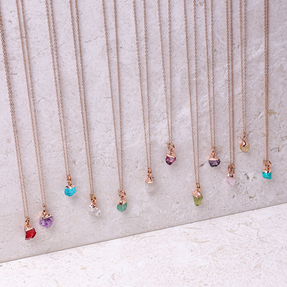 Garnet(JAN) Raw Birthstone Charm - Inspiration Co.