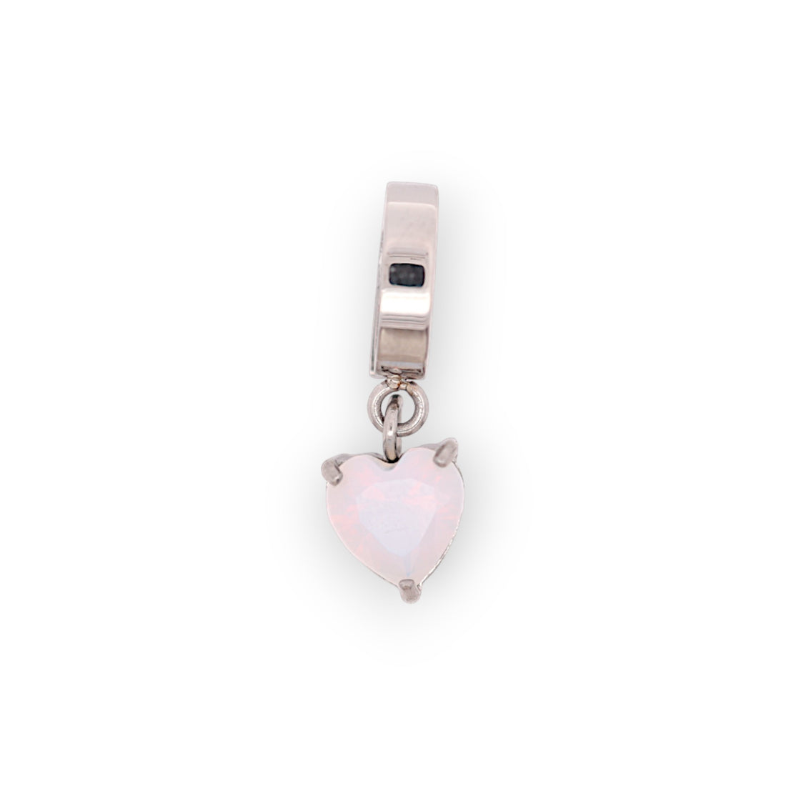 HEART BIRTHSTONE CHARM - MOONSTONE (JUNE)