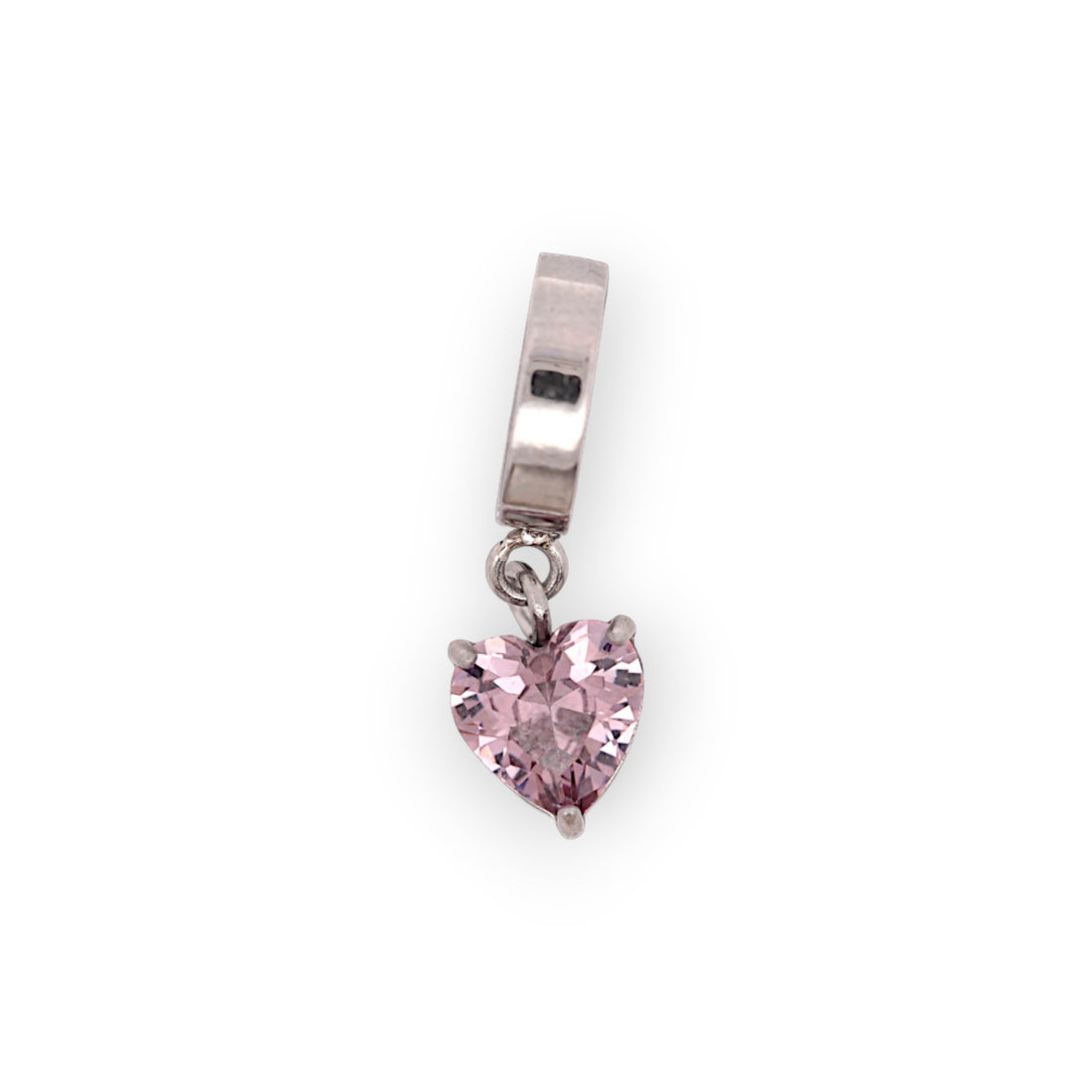 HEART BIRTHSTONE CHARM - AMETHYST (FEB)