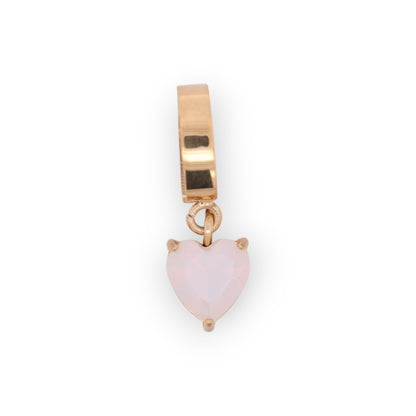 HEART BIRTHSTONE CHARM - MOONSTONE (JUNE)