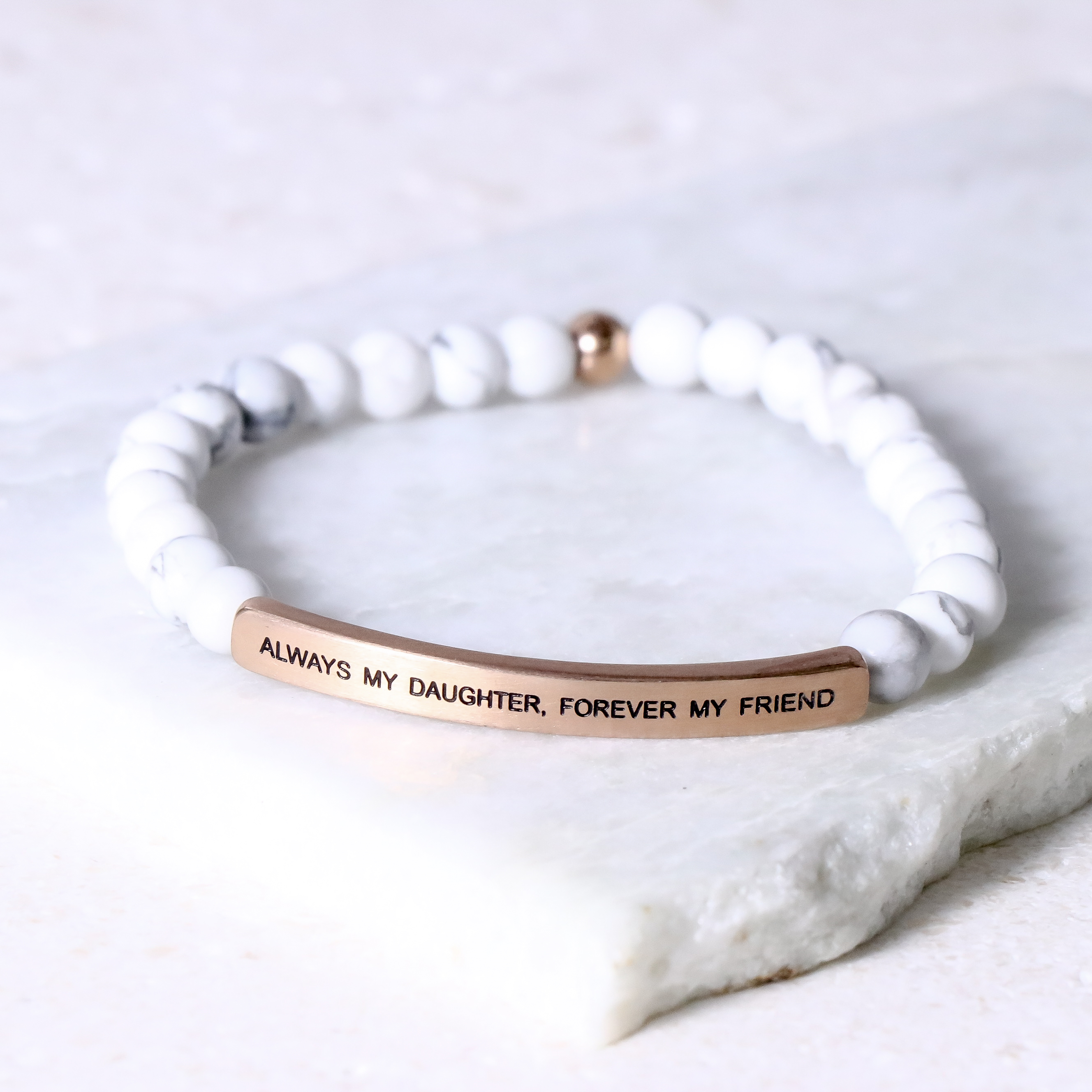 Rose buy Gold Bangle Bracelet, A Little Girl Yesterday A Friend Today My Daughter Forever - Gift For Bride Bangle Bracelet - Gift for Daughter