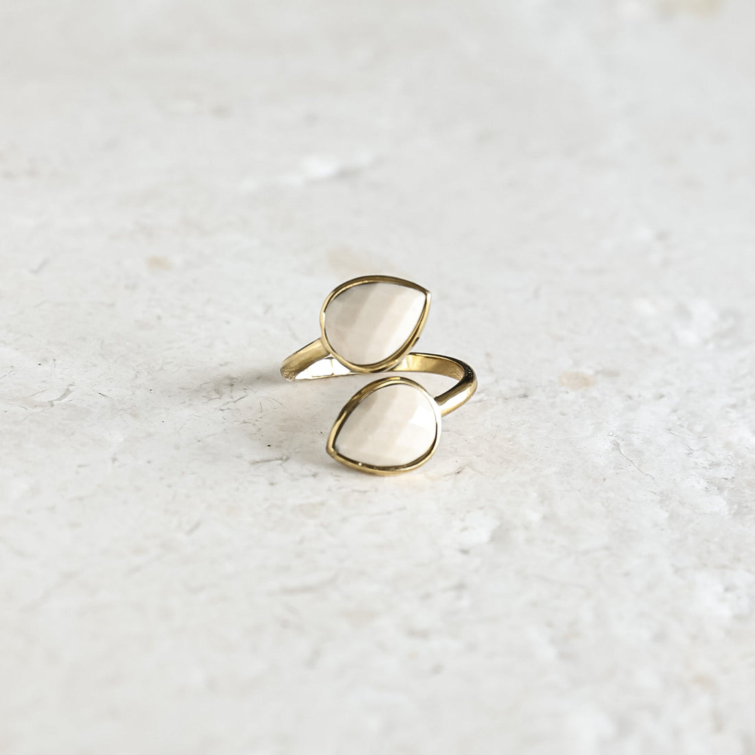 Jasper Teardrop Ring - Inspiration Co.