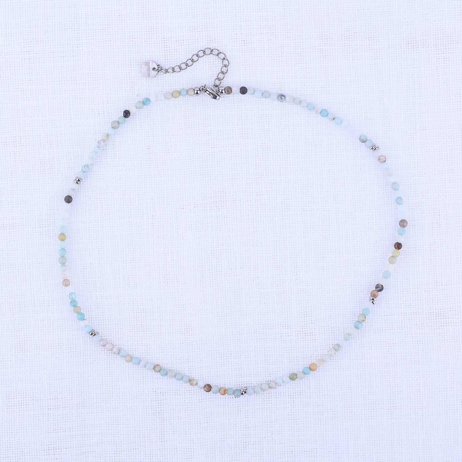 MICRO GEMSTONE NECKLACE - AMAZONITE - Inspiration Co.