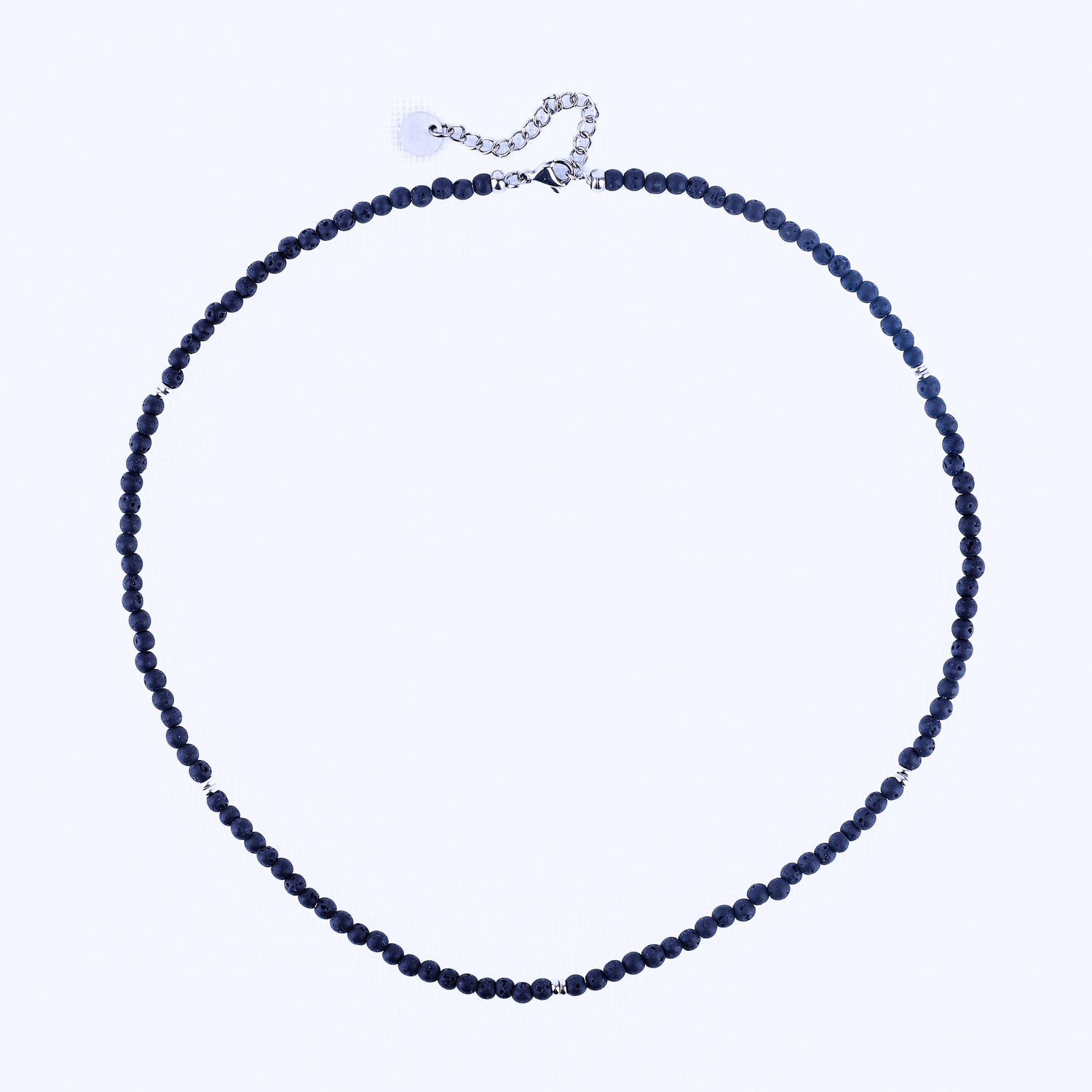 MICRO GEMSTONE NECKLACE - LAVA STONE - Inspiration Co.