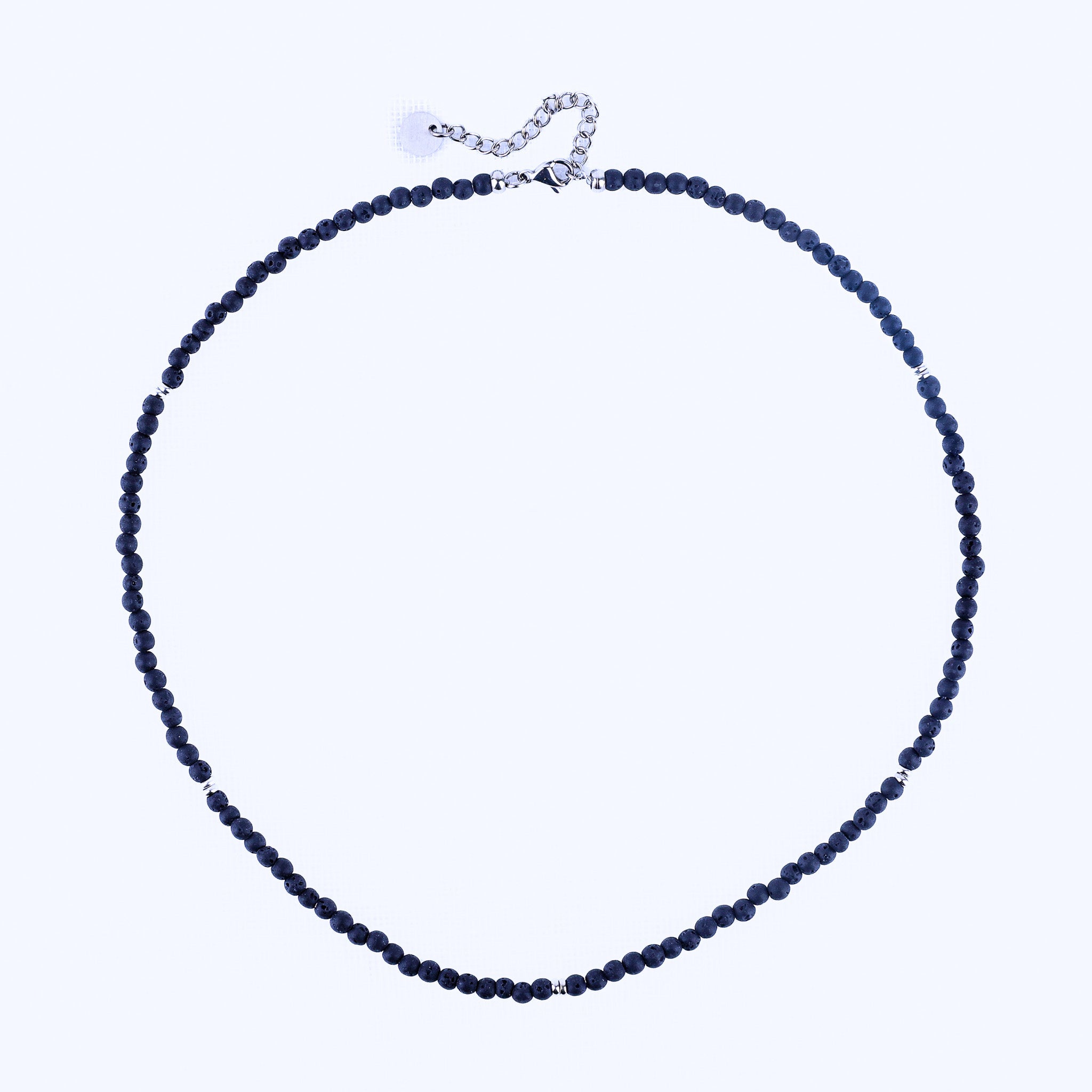 MICRO GEMSTONE NECKLACE - LAVA STONE - Inspiration Co.