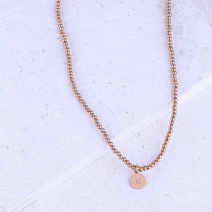 MICRO GEMSTONE NECKLACE - ROSE GOLD - Inspiration Co.