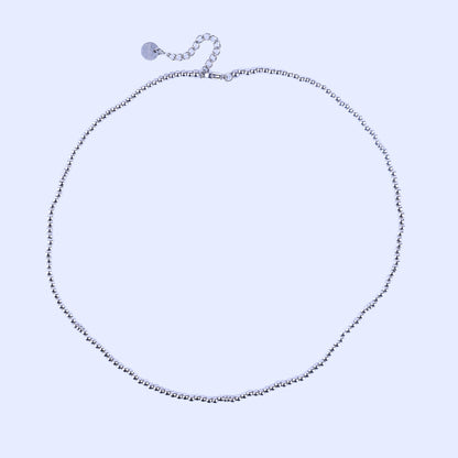 MICRO GEMSTONE NECKLACE - SILVER - Inspiration Co.