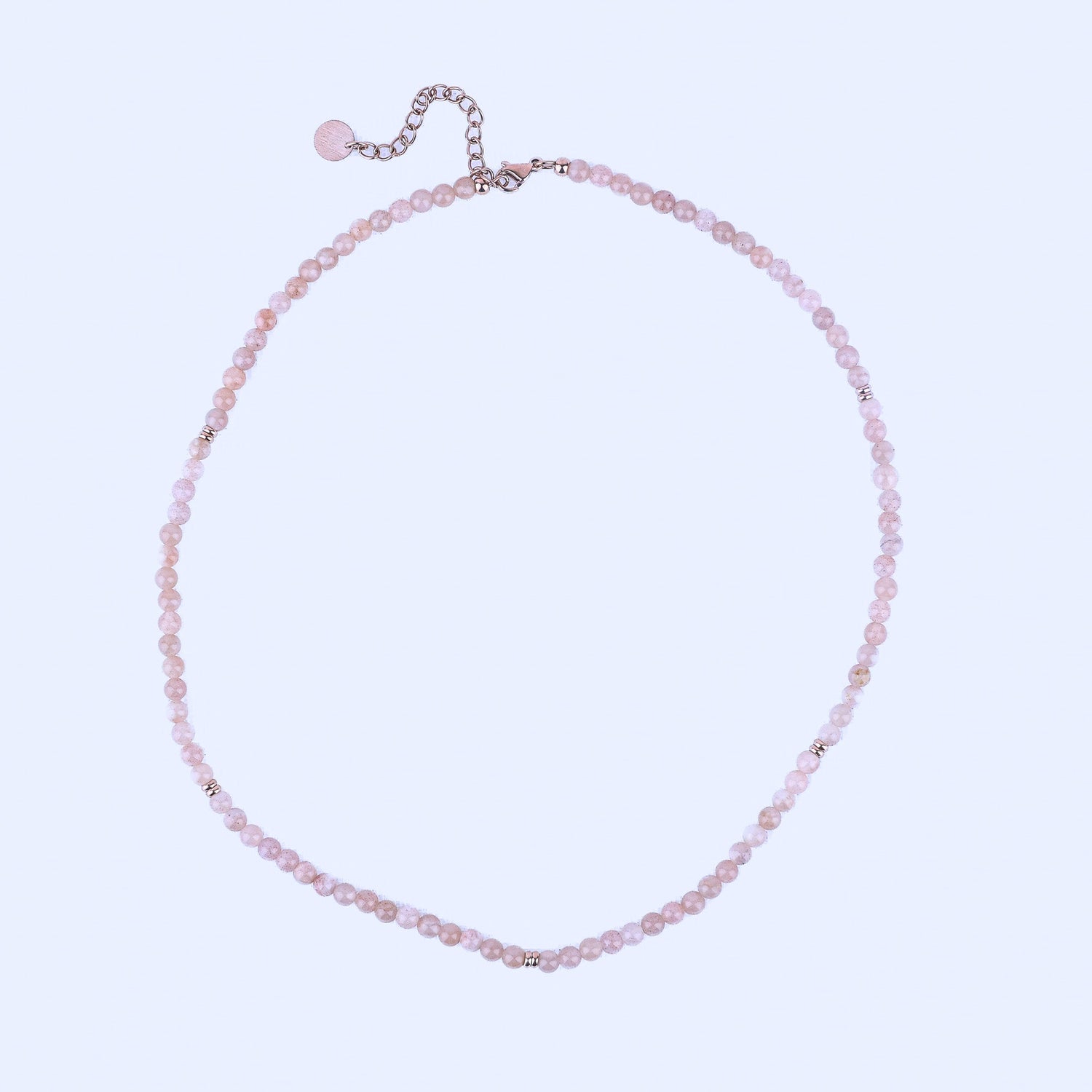 MICRO GEMSTONE NECKLACE - SUNSTONE - Inspiration Co.