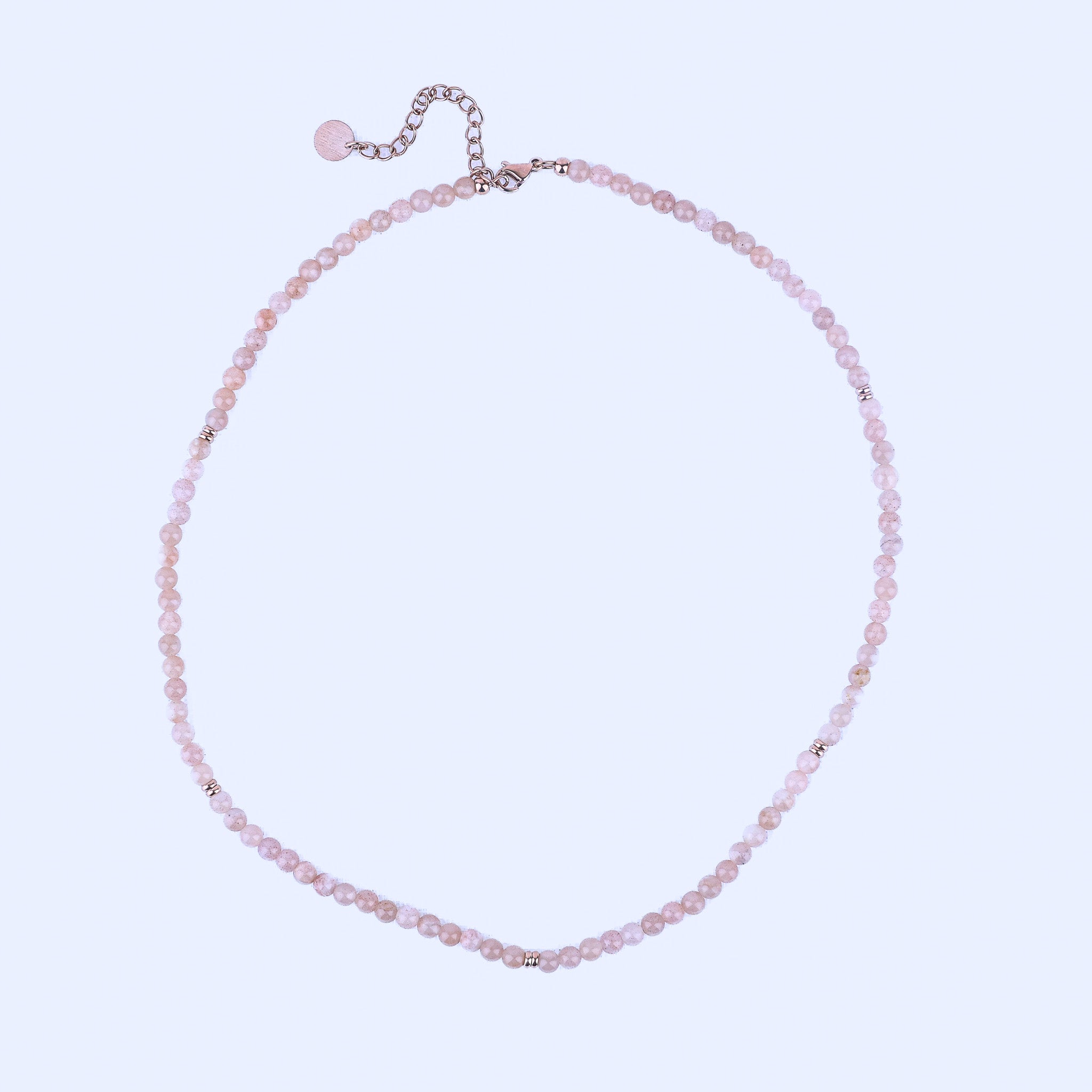 MICRO GEMSTONE NECKLACE - SUNSTONE - Inspiration Co.