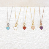 MOTHER OF PEARL HEART CHARM - Inspiration Co.