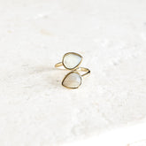 Mother of Pearl Teardrop Ring - Inspiration Co.