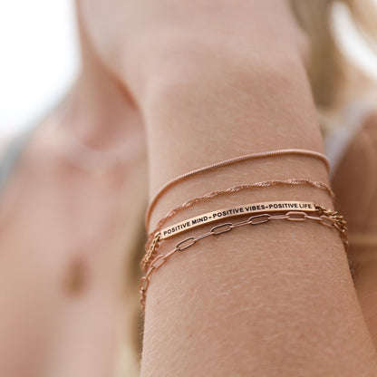 PAPERCLIP ACCENT CHAIN BRACELET - Inspiration Co.
