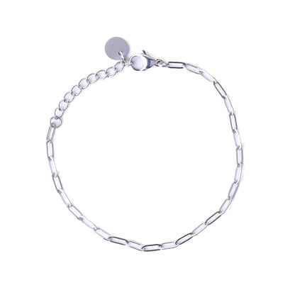 PAPERCLIP ACCENT CHAIN BRACELET - Inspiration Co.