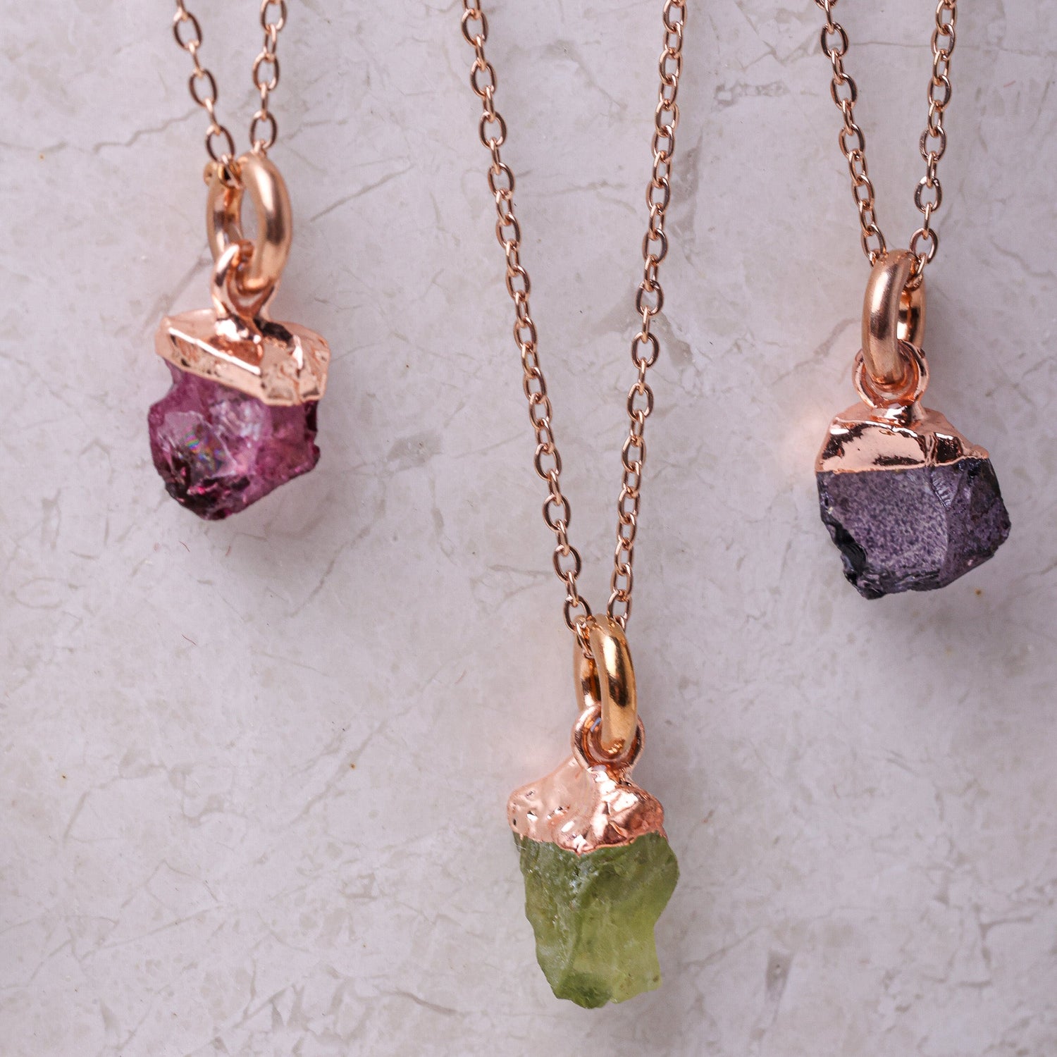 Peridot(AUG) Raw Birthstone Charm - Inspiration Co.