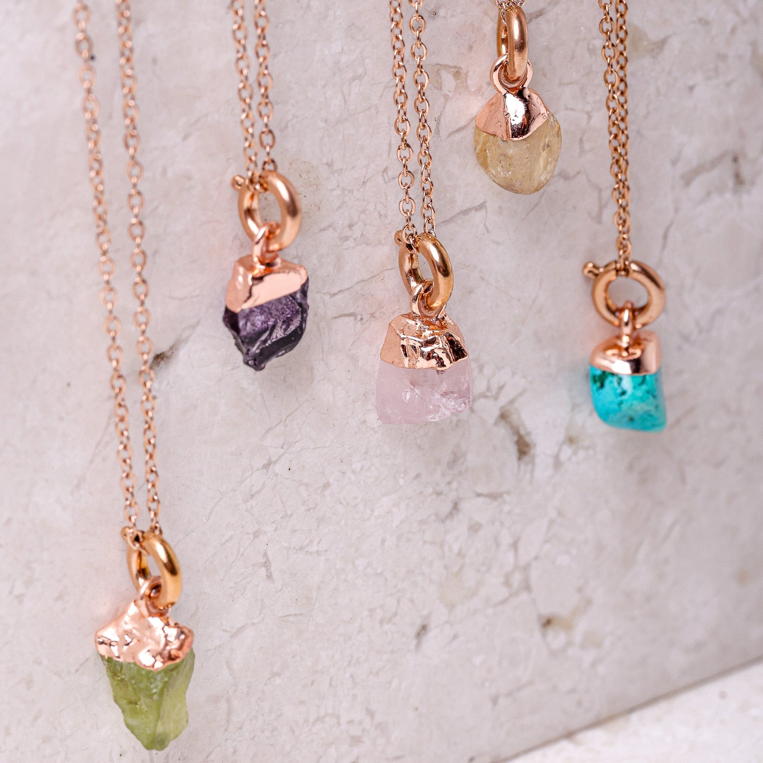 Peridot(AUG) Raw Birthstone Charm - Inspiration Co.