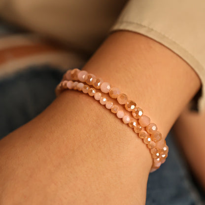 PINK JADE CRYSTAL - ACCENT BRACELET - Inspiration Co.