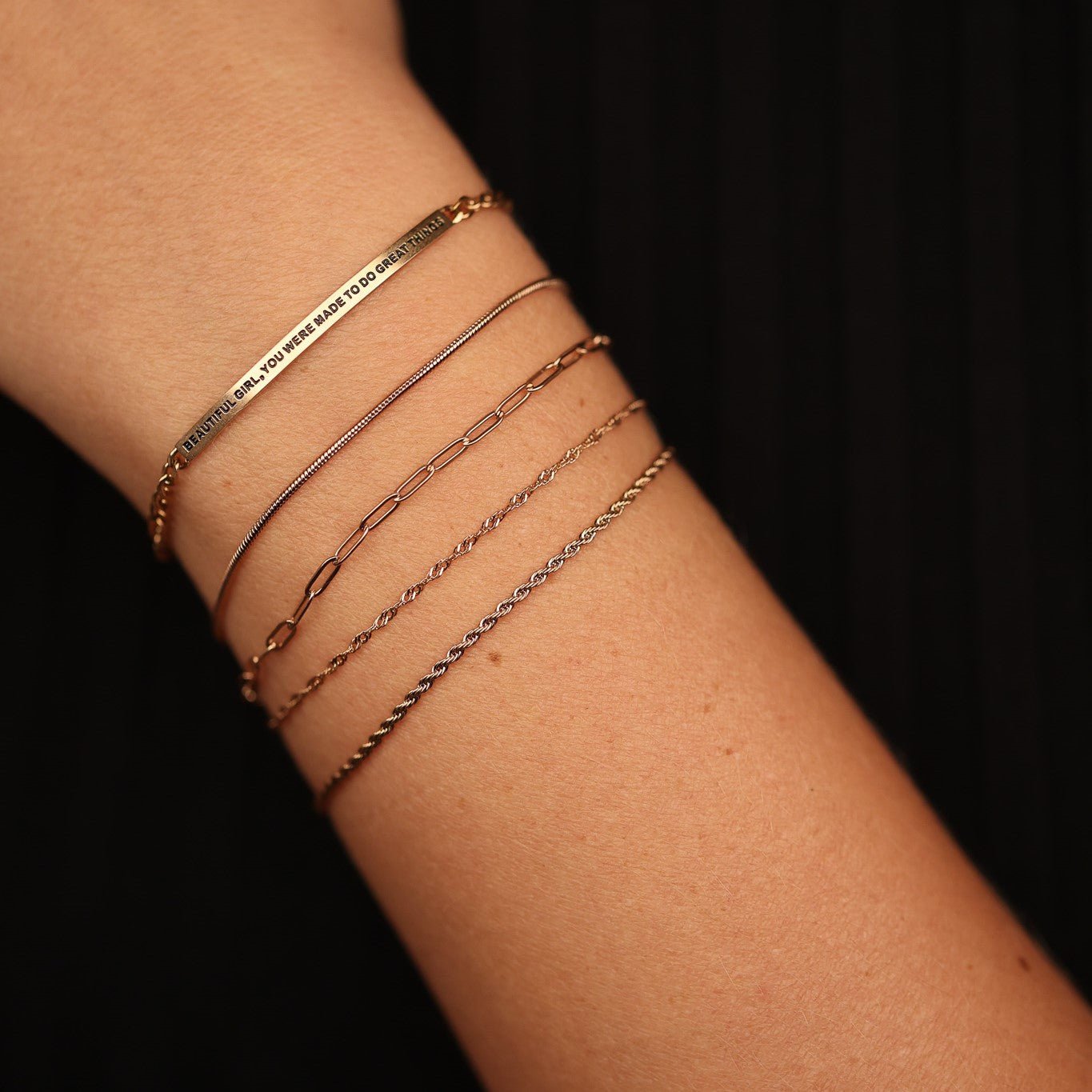 POLE ACCENT CHAIN BRACELET - Inspiration Co.