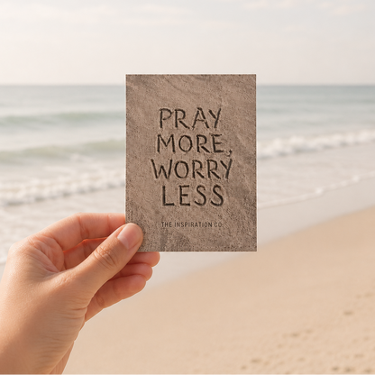 STICKER - PRAY MORE, WORRY LESS