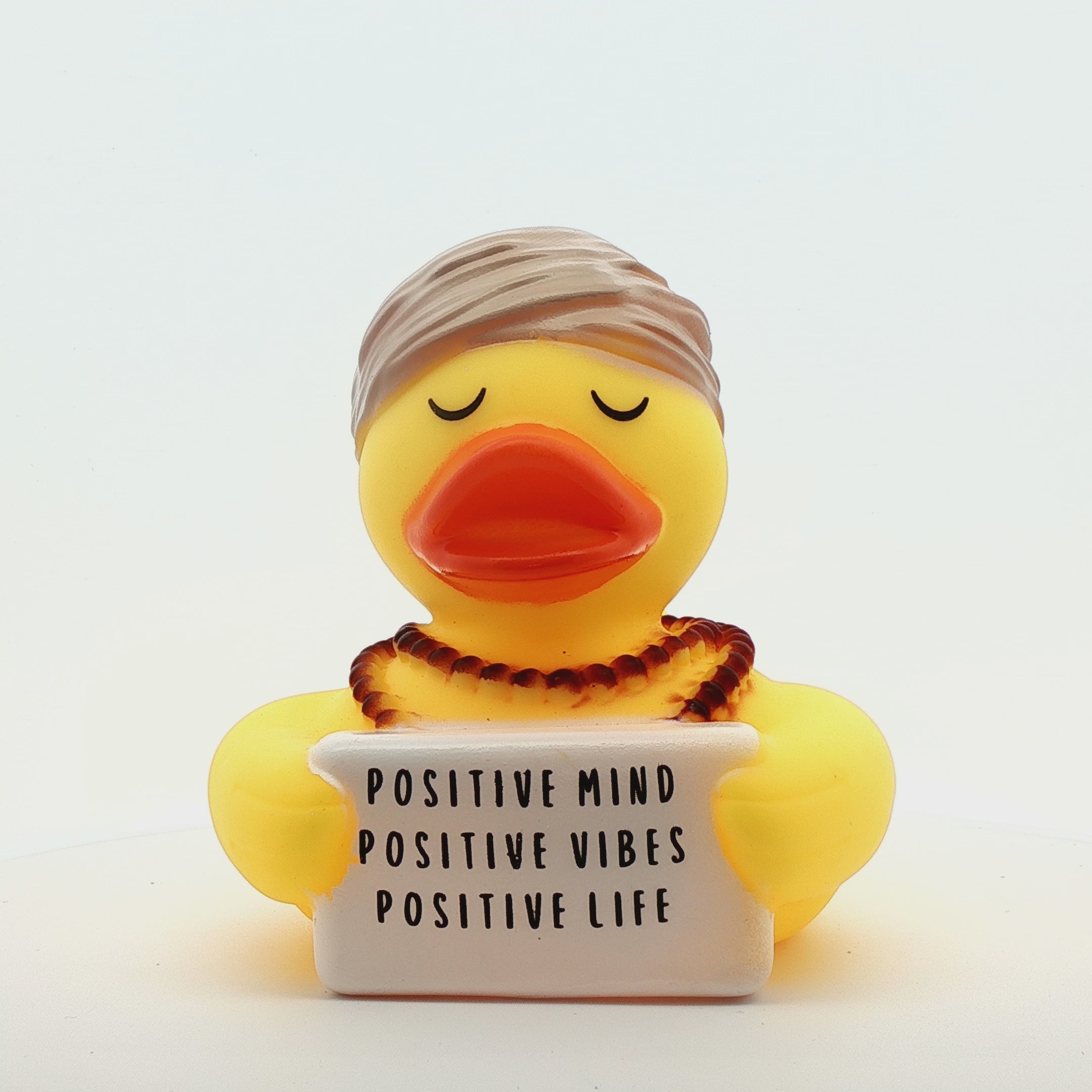 Positive Mind, Positive Vibes, Positive Life. - Aura - Yogi Duck (Collector&