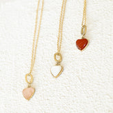 RED AGATE HEART CHARM - Inspiration Co.