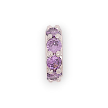HALO BIRTHSTONE CHARM - AMETHYST (FEB)