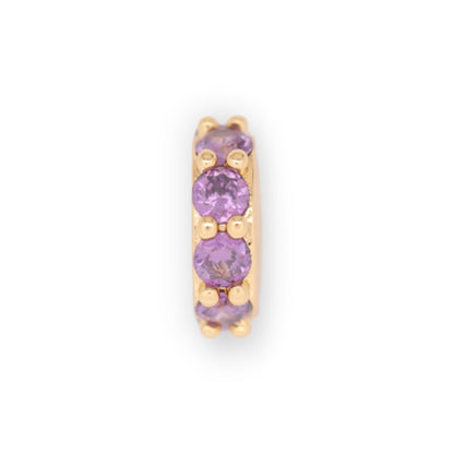 HALO BIRTHSTONE CHARM - AMETHYST (FEB)