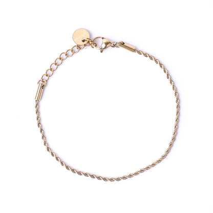 ROPE ACCENT CHAIN BRACELET - Inspiration Co.