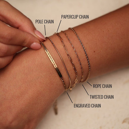 ROPE ACCENT CHAIN BRACELET - Inspiration Co.