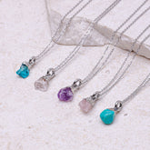 Sapphire(SEPT) Raw Birthstone Charm - Inspiration Co.