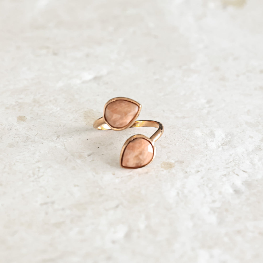 Sunstone Teardrop Ring - Inspiration Co.