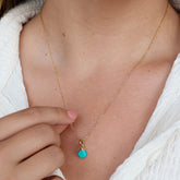 Turquoise(DEC) Raw Birthstone Charm - Inspiration Co.