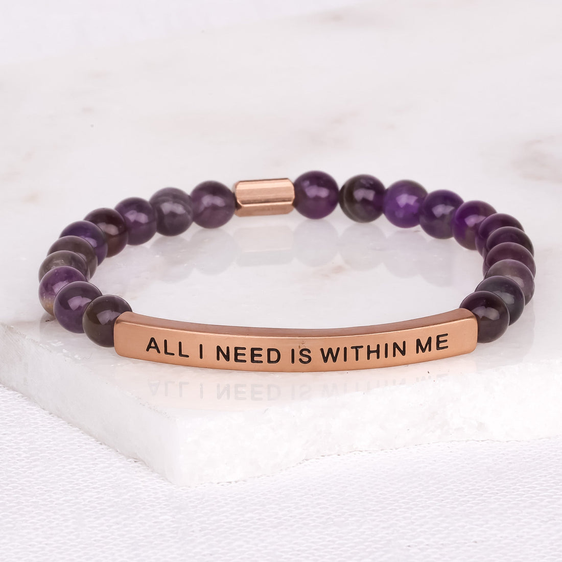 Affirmation engraved bracelet