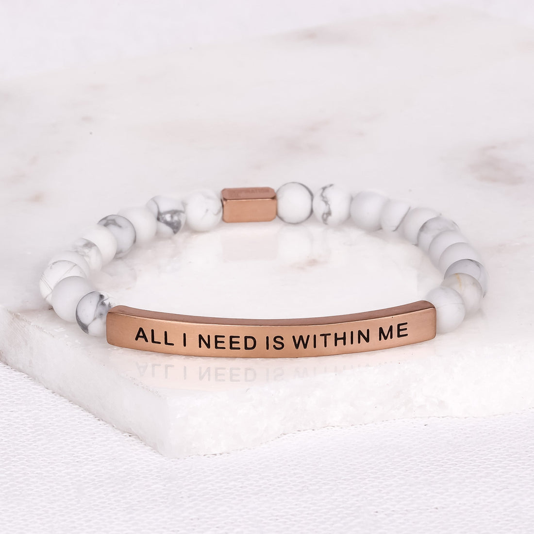 Inspirational engraved bracelet