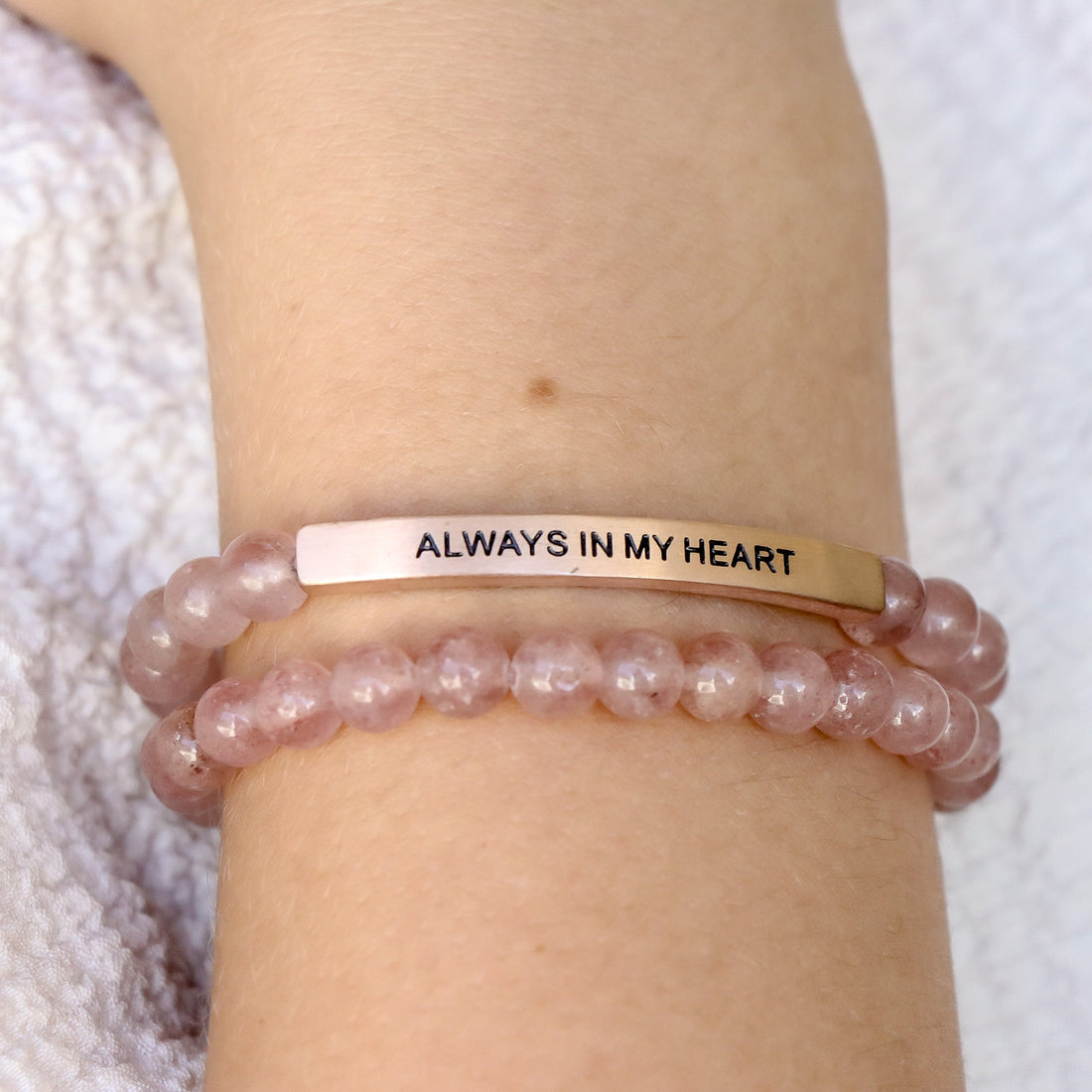 Engraved meaningful bracelet