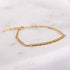gold adjustable engraved bracelet