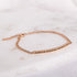 rose gold chain bracelet