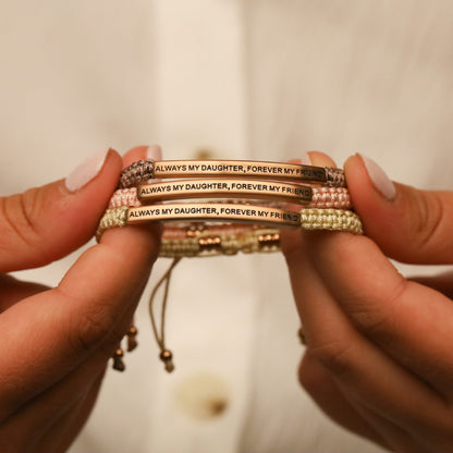 Inspirational quote adjustable bracelets