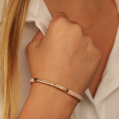 engraved adjustable bracelet