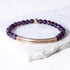 Amethyst beaded bracelet
