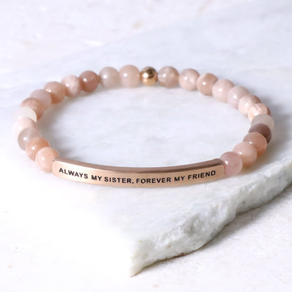 Engraved inspirational bracelet