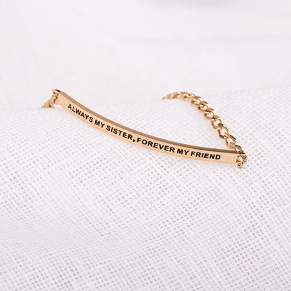 gold engraved bracelet