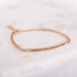rose gold engraved chain bracelet