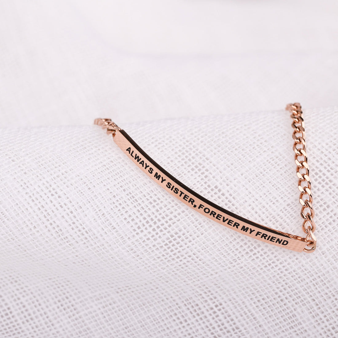 rose gold adjustable chain bracelet