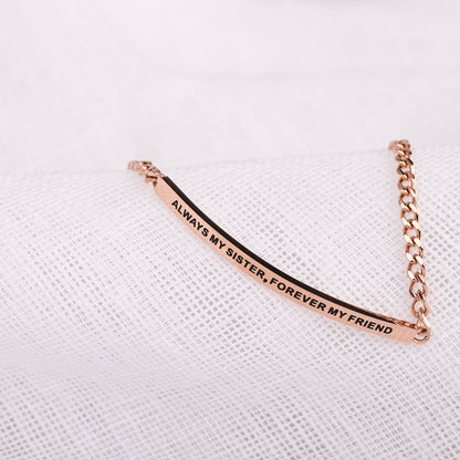 rose gold adjustable chain bracelet