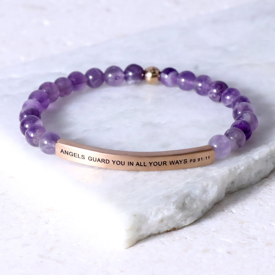 Engraved christian bracelet