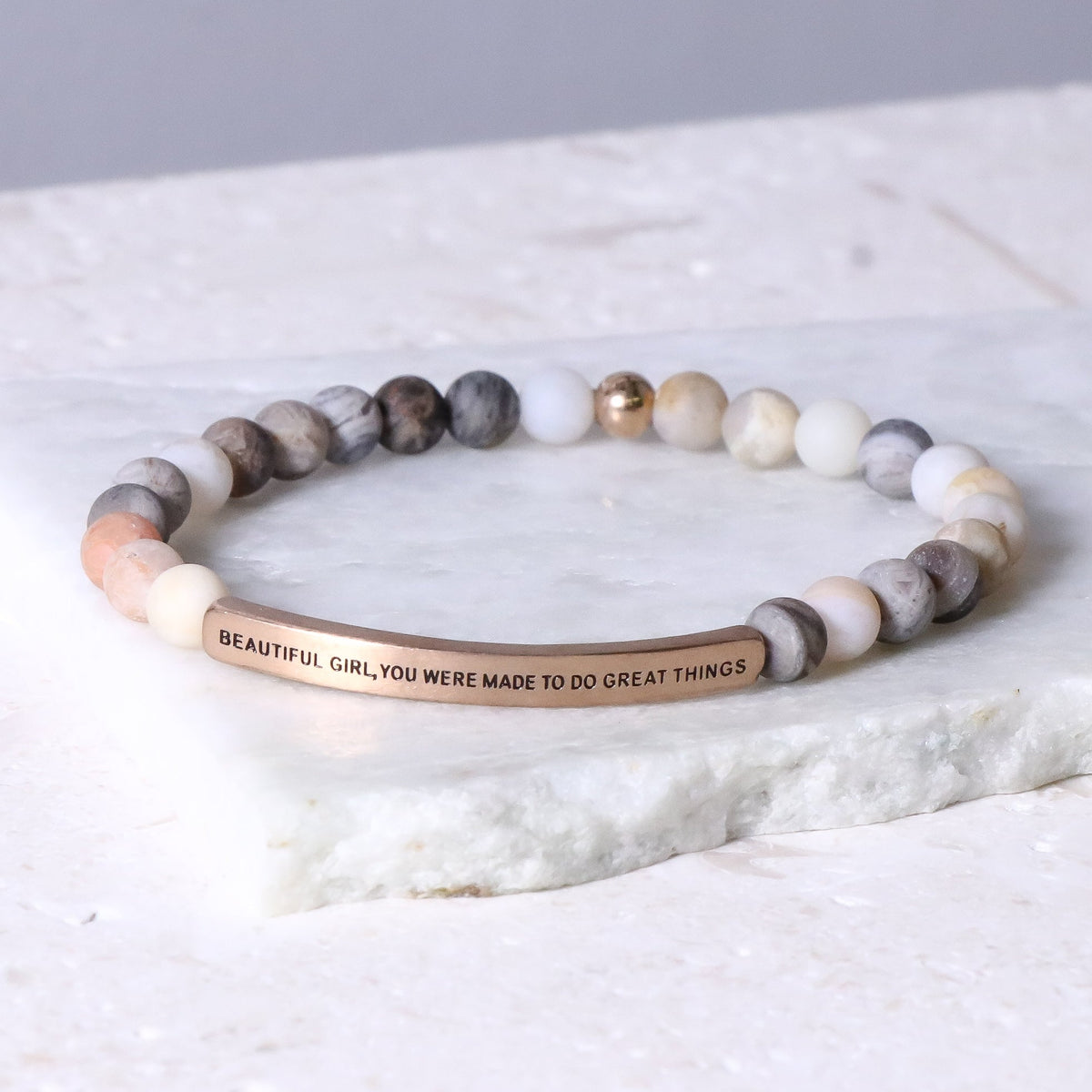 Engraved bracelet for anxiety